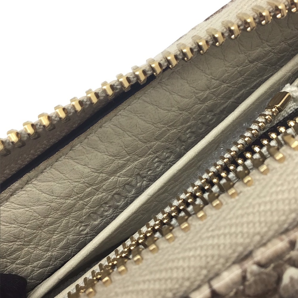 GUCCI Interlocking G Round Wallet Python Brown - Picture 10 of 10